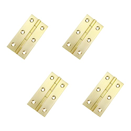 GKIRQVPE ，Ipager, nägel mit metallplatten， Messing-Schrankscharnier mit Befestigungsschrauben, mehrere Größen, 4er-Pack(3 Inch) von GKIRQVPE