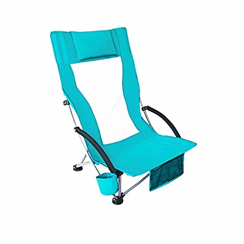 GKIRQVPE Folding Chair Camping， Tragbarer Campingstuhl Outdoor Klappstuhl Bergsteigen Camping Picknick Strandstuhl mit Getränkehalter, kann 300 Pfund tragen (Color : C) (Color : E) von GKIRQVPE