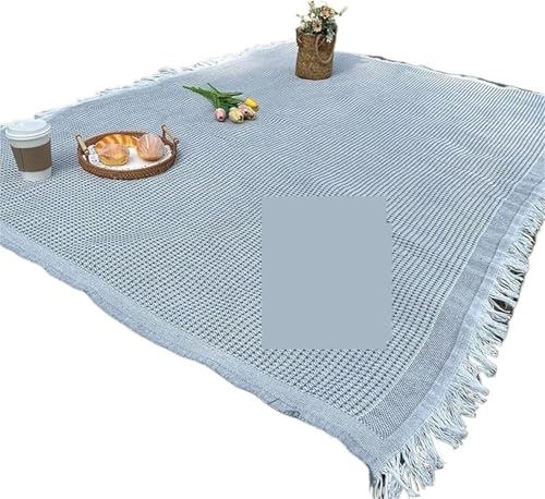 GKIRQVPE Picknickkissen ausklappbar, Grid Faltbare Tragbare Picknick Matte Mehrfarbig 90x150cm(Gris) von GKIRQVPE