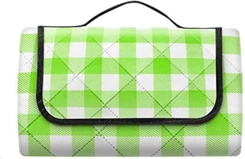 GKIRQVPE Picknickkissen ausklappbar, Outdoor-Picknickdecke 200x200cm Mehrfarbig(Groen) von GKIRQVPE