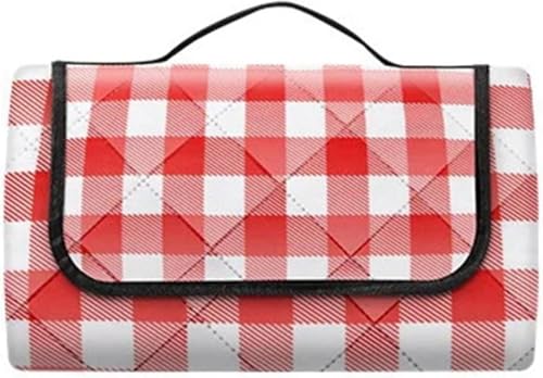 GKIRQVPE Picknickkissen ausklappbar, Outdoor-Picknickdecke 200x200cm Mehrfarbig(Rood) von GKIRQVPE