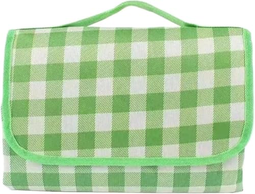 GKIRQVPE Picknickkissen ausklappbar, Picknickmatte im Freien, faltbar, tragbar, Mehrfarbig, 1 x 1 cm, quadratisch(Groen) von GKIRQVPE
