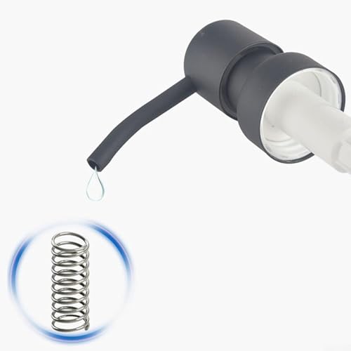 GKIRQVPE Seifenspender, 2er-Pack Ersatzpumpen for Seifen- und Lotionspender mit Vogelkopf aus Metall, Mehrfarbig(Svart) von GKIRQVPE