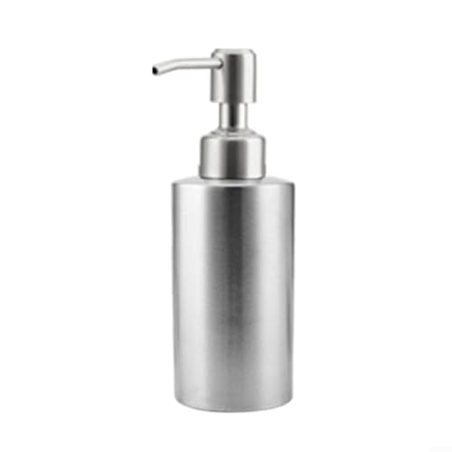 GKIRQVPE Seifenspender, 304 Edelstahlflasche for Waschflüssigkeiten, Silber, mehrere Größen(240ml) von GKIRQVPE