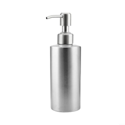 GKIRQVPE Seifenspender, 304 Edelstahlflasche for Waschflüssigkeiten, Silber, mehrere Größen(330ml) von GKIRQVPE