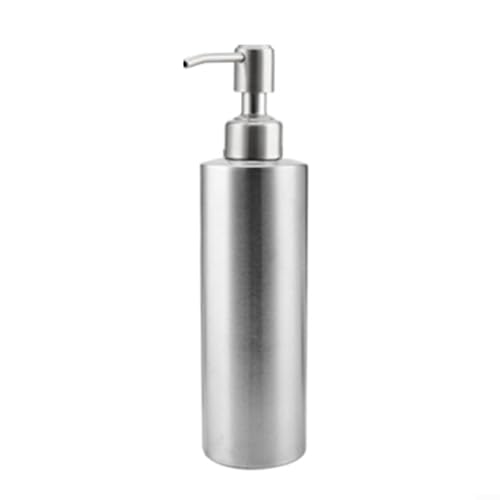 GKIRQVPE Seifenspender, 304 Edelstahlflasche for Waschflüssigkeiten, Silber, mehrere Größen(370ml) von GKIRQVPE