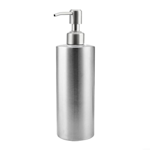 GKIRQVPE Seifenspender, 304 Edelstahlflasche for Waschflüssigkeiten, Silber, mehrere Größen(550ml) von GKIRQVPE