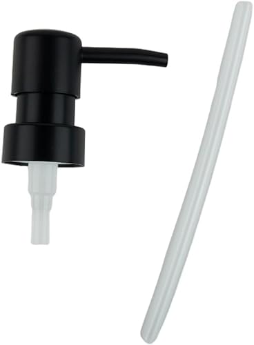 GKIRQVPE Seifenspender, Gewinde des ABS-Lotions-Pumpenkopf-28/400 for die Flüssigseife- und Lotionsflaschen Mehrfarben(Matte Black) von GKIRQVPE