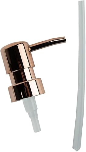 GKIRQVPE Seifenspender, Gewinde des ABS-Lotions-Pumpenkopf-28/400 for die Flüssigseife- und Lotionsflaschen Mehrfarben(Rose Gold) von GKIRQVPE