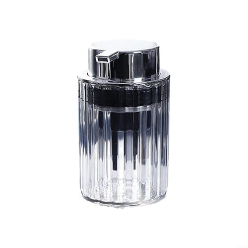 GKIRQVPE Seifenspender, Reise-Lotionspender aus PET + ABS mit Blasen, Presse for Duschgel, Shampoo, Hautpflege, Mehrfarbig(Silver) von GKIRQVPE