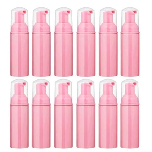 GKIRQVPE Seifenspender, Schaumpumpflasche for Seifenshampoo, 60 ml, Mehrfarbig, 12 Stück(Roze) von GKIRQVPE