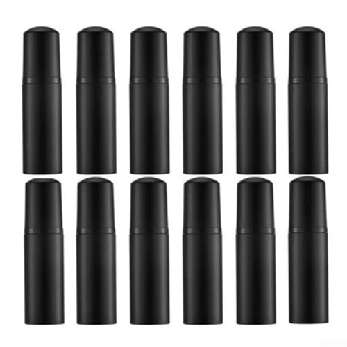 GKIRQVPE Seifenspender, Schaumpumpflasche for Seifenshampoo, 60 ml, Mehrfarbig, 12 Stück(Svart) von GKIRQVPE