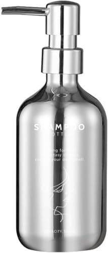 GKIRQVPE Seifenspender, Silberner 500-ml-Seifenspender for Reisen und Camping im Freien(Shampoo Bottle) von GKIRQVPE