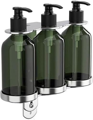GKIRQVPE Seifenspender, Wall Mounted Liquid Soap Dispenser Multicolor(3 Bottles) von GKIRQVPE