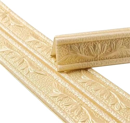 GKIRQVPE Selbstaufkleber 3D Wallpaper Rahmen， 2 pcs Self Adhesive Peel And Stick Wallpaper Border Multicolor(Color 2) von GKIRQVPE