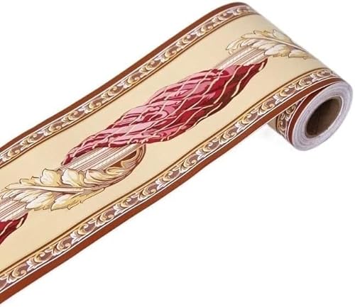 GKIRQVPE Selbstaufkleber 3D Wallpaper Rahmen， Self Adhesive PVC Wallpaper Border DIY Waterproof 10cmx10m Multicolor 3D Bathroom Kitchen(B3201) von GKIRQVPE