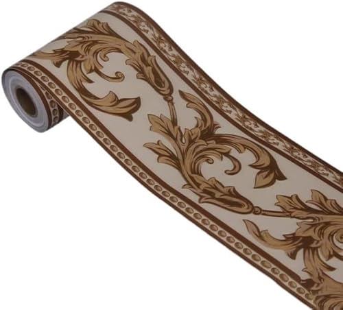 GKIRQVPE Selbstaufkleber 3D Wallpaper Rahmen， Self-Adhesive Waist Line Wallpaper PVC Waterproof 10cm x 10m Multicolor(10) von GKIRQVPE