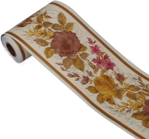 GKIRQVPE Selbstaufkleber 3D Wallpaper Rahmen， Self-Adhesive Waist Line Wallpaper PVC Waterproof 10cm x 10m Multicolor(11) von GKIRQVPE