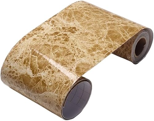 GKIRQVPE Selbstaufkleber 3D Wallpaper Rahmen， Waist Line Wallpaper Border Self-Adhesive PVC Wood Grain Multicolor 10cm x 5m(22) von GKIRQVPE