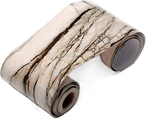 GKIRQVPE Selbstaufkleber 3D Wallpaper Rahmen， Waist Line Wallpaper Border Self-Adhesive PVC Wood Grain Multicolor 10cm x 5m(3) von GKIRQVPE
