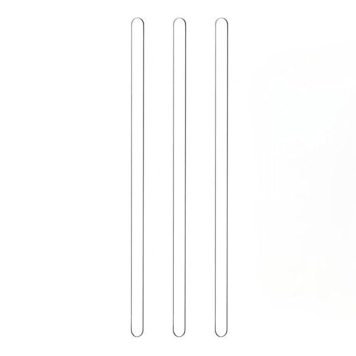 Laborglas-Rührstab, Rührstäbe aus Borosilikatglas, 10er-Pack, 4–7 mm x 150–300 mm, for Labore(6x300mm) von GKIRQVPE