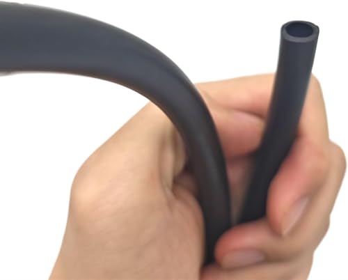 Latex-Gummi Schlauch FKM-Schlauch 1 Meter Schwarz Mehrere Größen Hochtemperaturbeständig Korrosionsbeständigkeit(4mm x 7mm) von GKIRQVPE