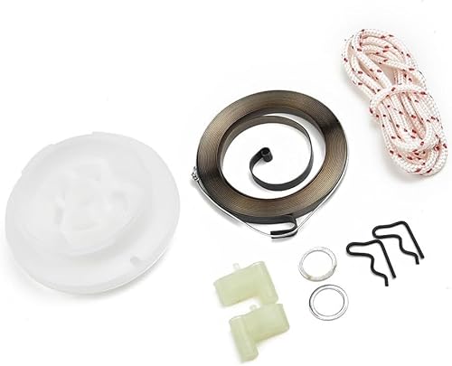Rückstoßfeder, Rückstoßstarter-Riemenscheibe, Federseil, Sperrklinken-Kit for FC55 FS55 FS45 FS46 FS38 HL45, 4 Stück von GKIRQVPE