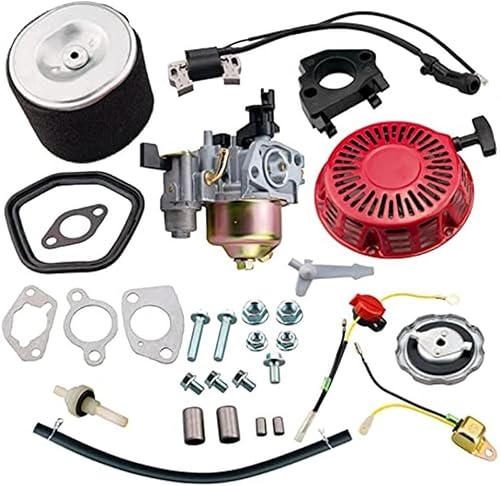 Rückstoßfeder-Seilzugstarter, Honda GX340 GX390 GX420 Vergaser Rückstoßstarter Luftfilter Zündspule Kit Rückstoßfeder-Seilzugstarter, Honda GX340 GX390 GX420 Vergaser Rückstoßstarter Luftfilter Zündspule Kit von GKIRQVPE