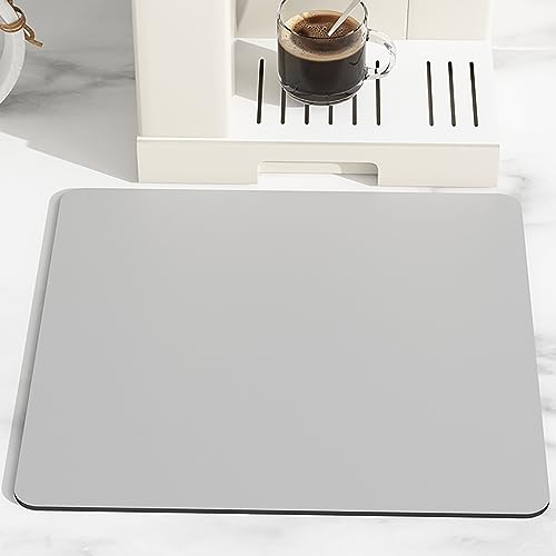 Schnelltrocknende Bar-Matte, Abtropfmatte for Küchentheke, schnelltrocknende Abtropfmatten, Abtropfmatte for Küchenutensilien, Küchenspüle, Arbeitsplatte, Kaffeebar-Matte(Lightgray,(40x30cm)) von GKIRQVPE