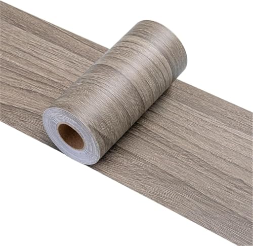 Selbstaufkleber 3D Wallpaper Rahmen， 2pcs Self-Adhesive Wood Grain Skirting Wall Stickers Multicolor 5m x 8cm(Color 2) von GKIRQVPE
