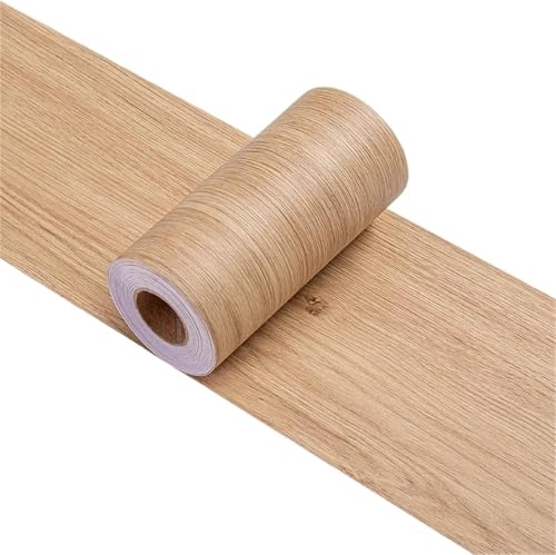 Selbstaufkleber 3D Wallpaper Rahmen， 2pcs Self-Adhesive Wood Grain Skirting Wall Stickers Multicolor 5m x 8cm(Color 4) von GKIRQVPE