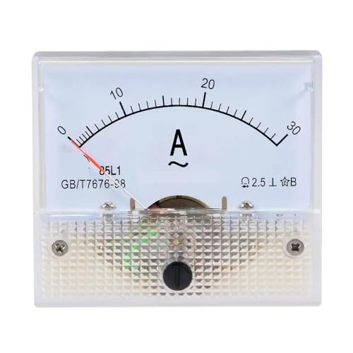85L1 Zeigertyp AC-Amperemeter 2A 3A 5A 10A 20A 15A 30A 50A 100A Analoges Panel-Amperemeter-Messgerät Amperestrommesser(2A) von GKIYMLLFV
