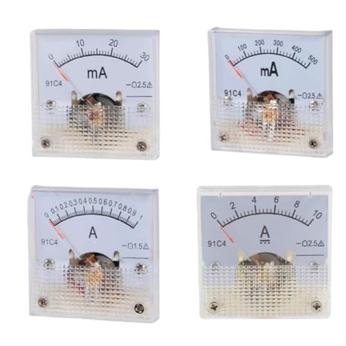 91C4 Zeigertyp DC Amperemeter Milliamperemeter 30mA50mA500mA1A2A3A5A10A20A 45 * 45mm(1A) von GKIYMLLFV