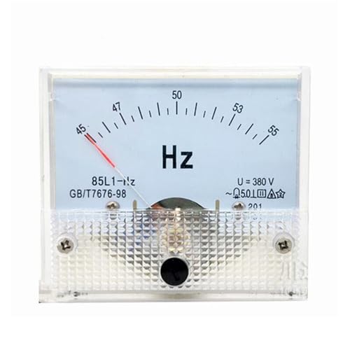A03R 85L1-HZ Zeigertyp AC 380 V Analog Panel Frequenzmesser Tester Messgerät Anzeige 45-55 Hz 65 x 65 mm von GKIYMLLFV