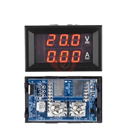DC 7-100V 20A 50A Voltmeter Amperemeter Mini Digital Amp Volt Spannung Strom Meter Detektor Tester 0,28 "Dual LED Display Gauge(20A redred) von GKIYMLLFV