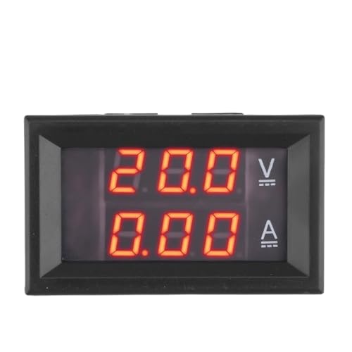 Digital Voltmeter Amperemeter DC 4,5 V-30 V 30 A 50 A Dual-LED-Anzeige Spannung Strom Meter Volt Amp Panel Monitor Rot & Rot Rot & Blau(50A Red Blue) von GKIYMLLFV