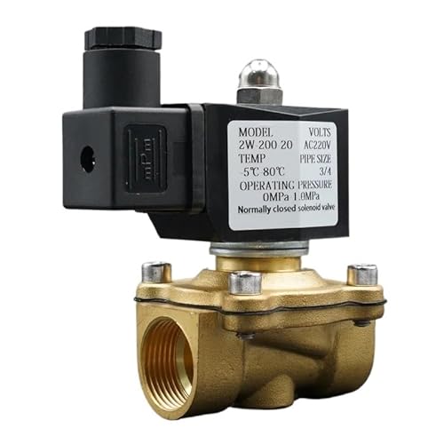 Magnetventil Wasserventil Normalerweise geschlossene Messingventile 220 V 12 V 24 V Luft Wasser Gas Membranventil 1/4 Zoll 3/8 Zoll 1/2 Zoll 3/4 Zoll 1 Zoll 2 Zoll(3/8",AC220V) von GKIYMLLFV
