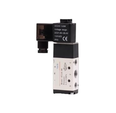 Magnetventil der Serie 4V110-06/4V210-08/4V310-10 mit fünf Anschlüssen, zwei Positionen und drei Positionen(4V120-06B DC24V) von GKIYMLLFV