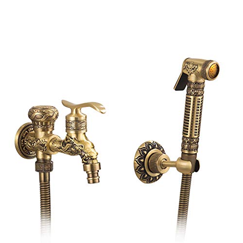 Antiker Hand-Bidet-Sprüher für die Toilette mit einzelnem Kaltwasser, an der Wand montiertes Badezimmer-Stoffwindel-Sprühset, Messing-Toilet Antiker Hand-Bidet-Sprüher für die Toilette mit einzelnem Kaltwasser, an der Wand montiertes Badezimmer-Stoffwindel-Sprühset, Messing-Toilet von GKJHTED