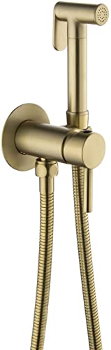 Bidet-Sprühgerät für die Toilette, an der Wand montierter Heiß- und Kaltwasser-Bidethahn, Handsprühset für Stoffwindeln, Rotgussgrau Bidet-Sprühgerät für die Toilette, an der Wand montierter Heiß- und Kaltwasser-Bidethahn, Handsprühset für Stoffwindeln, Rotgussgrau von GKJHTED