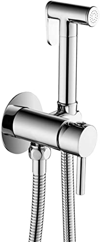 Bidet-Sprühgerät für die Toilette, an der Wand montierter Heiß- und Kaltwasser-Bidethahn, Handsprühset für Stoffwindeln, Rotgussgrau Bidet-Sprühgerät für die Toilette, an der Wand montierter Heiß- und Kaltwasser-Bidethahn, Handsprühset für Stoffwindeln, Rotgussgrau von GKJHTED