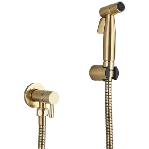 Einzelner Kaltwasser-Bidet-Duschhahn in Mattschwarz oder gebürstetem Gold – Toilettenbrause aus Edelstahl für Badezimmer, Wandmontage, SUS30 Einzelner Kaltwasser-Bidet-Duschhahn in Mattschwarz oder gebürstetem Gold – Toilettenbrause aus Edelstahl für Badezimmer, Wandmontage, SUS30 von GKJHTED