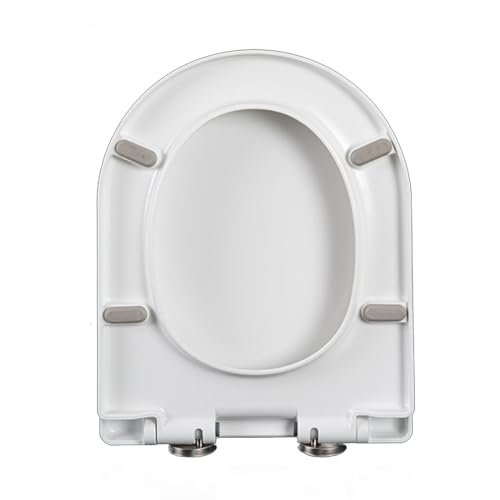 GKJHTED Toilettensitz, D-Form, langsam schließend, strapazierfähig, UF, Schnellverschluss, 02B GKJHTED Toilettensitz, D-Form, langsam schließend, strapazierfähig, UF, Schnellverschluss, 02B von GKJHTED