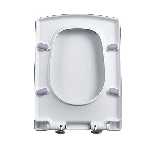 GKJHTED Toilettensitz, quadratisch, Harnstoff-Formaldehyd-Rechteck, Oben befestigt, Schnellverschluss, 03D von GKJHTED