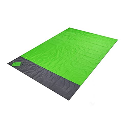GKJHTED wasserdichte Tasche Outdoor Stranddecke Faltbare Campingmatte Matratze Tragbare Leichte Picknickmatte/Grün/200 * 210Cm von GKJHTED