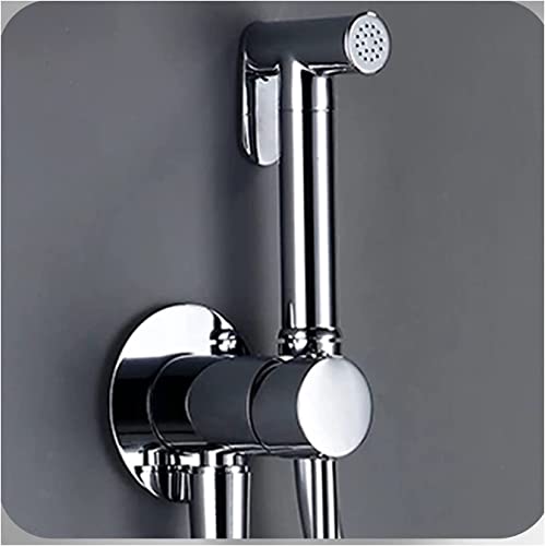 Hand-Bidet-Sprüher für die Toilette, an der Wand montiertes Einhand-Bidet-Wasserhahn-Set für heißes und kaltes Badezimmer mit Schlauch und H Hand-Bidet-Sprüher für die Toilette, an der Wand montiertes Einhand-Bidet-Wasserhahn-Set für heißes und kaltes Badezimmer mit Schlauch und H von GKJHTED