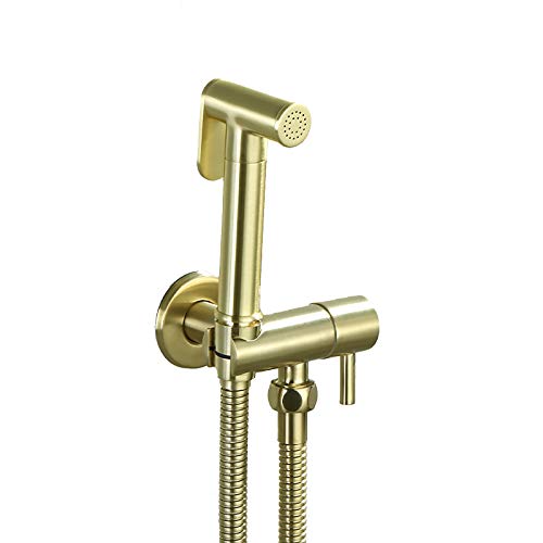 Hand-Bidet-Sprüher für die Toilette, an der Wand montiertes Messing-Badezimmer-Stoffwindel-Sprühset, gebürstetes Einzel-Kaltwasser-Toiletten Hand-Bidet-Sprüher für die Toilette, an der Wand montiertes Messing-Badezimmer-Stoffwindel-Sprühset, gebürstetes Einzel-Kaltwasser-Toiletten von GKJHTED