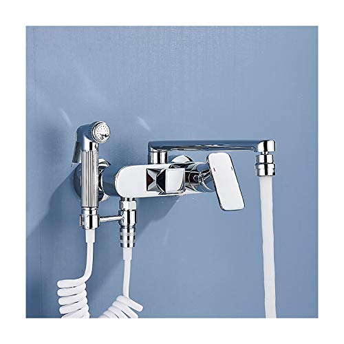 Hand-Bidet-Sprüher für die Toilette mit heißem und kaltem Wasser, Badezimmer-Sprühset für Stoffwindeln, an der Wand montiertes Bidet-Sprühse Hand-Bidet-Sprüher für die Toilette mit heißem und kaltem Wasser, Badezimmer-Sprühset für Stoffwindeln, an der Wand montiertes Bidet-Sprühse von GKJHTED