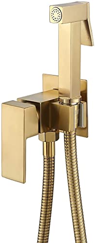 Hand-Bidet-Sprühgerät für die Toilette, Wandmontage, Stoffwindel-Sprühgerät-Set, Messing-Bidet-Sprühset mit 150 cm langem Brauseschlauch Hand-Bidet-Sprühgerät für die Toilette, Wandmontage, Stoffwindel-Sprühgerät-Set, Messing-Bidet-Sprühset mit 150 cm langem Brauseschlauch von GKJHTED