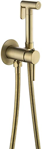 Hand-Bidet-Sprühgerät für die Toilette, Wandmontage, Stoffwindel-Sprühset, Bidet-Sprühset aus Messing mit 150 cm langem Brauseschlauch Hand-Bidet-Sprühgerät für die Toilette, Wandmontage, Stoffwindel-Sprühset, Bidet-Sprühset aus Messing mit 150 cm langem Brauseschlauch von GKJHTED